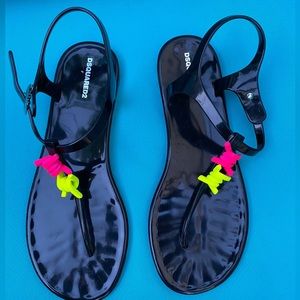 DSQUARED RUBBER SANDALS